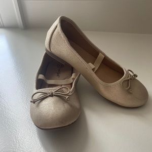 Toddler Girls Cat & Jack Gold Ballet Flats